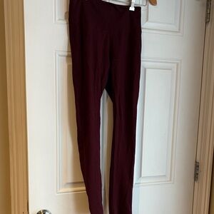 White House Black Market Burgundy Leggings